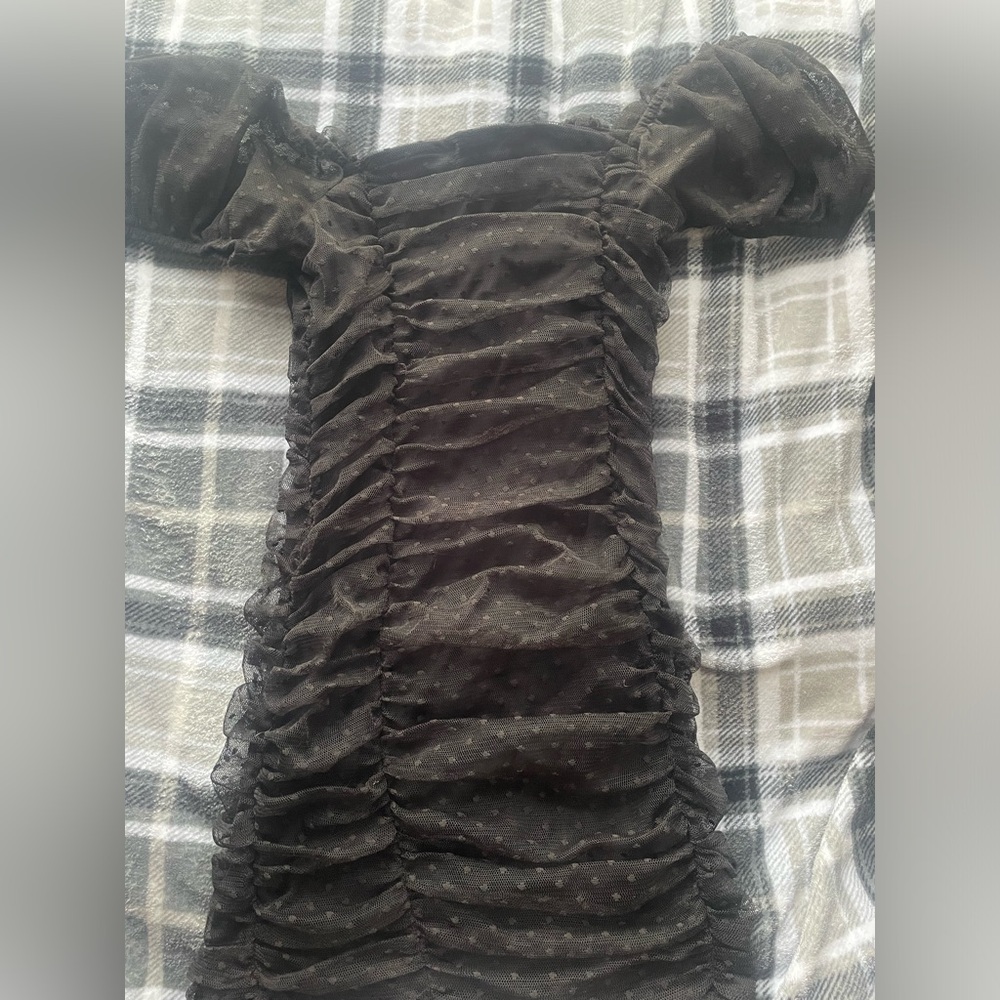 Black slim dress